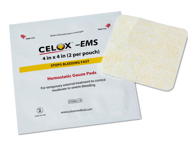 Celox EMS Gauze Pad 4"x4"