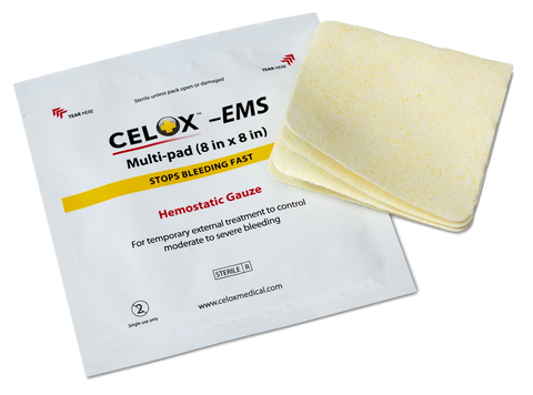 CELOX EMS Gauze Pad: 8" x 8"